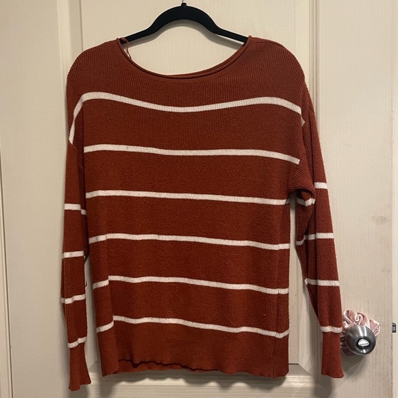 Burnt Orange Knit Sweater - Picture 1 of 2
